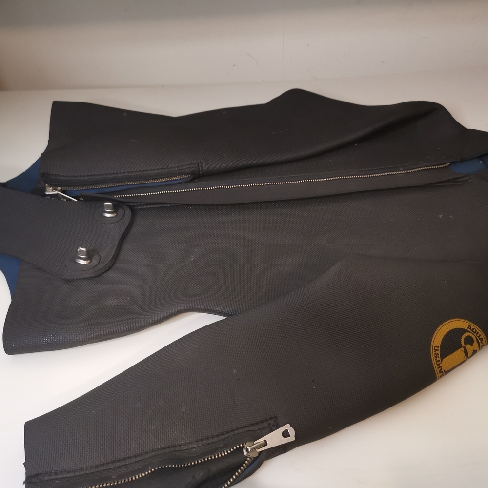 Black and Blue Wetsuit with Logo